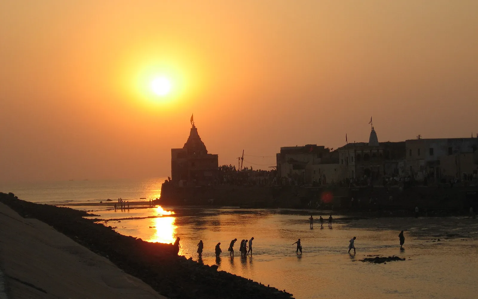 Sunset at dwarka