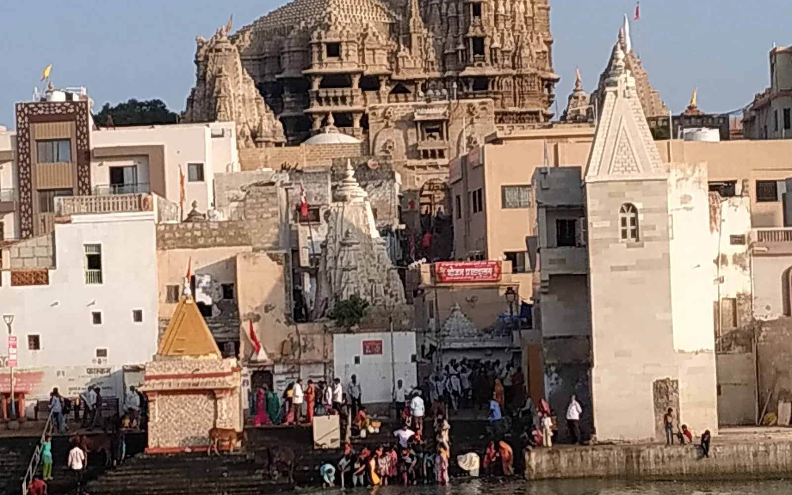 Dwarka temple Gomati ghat