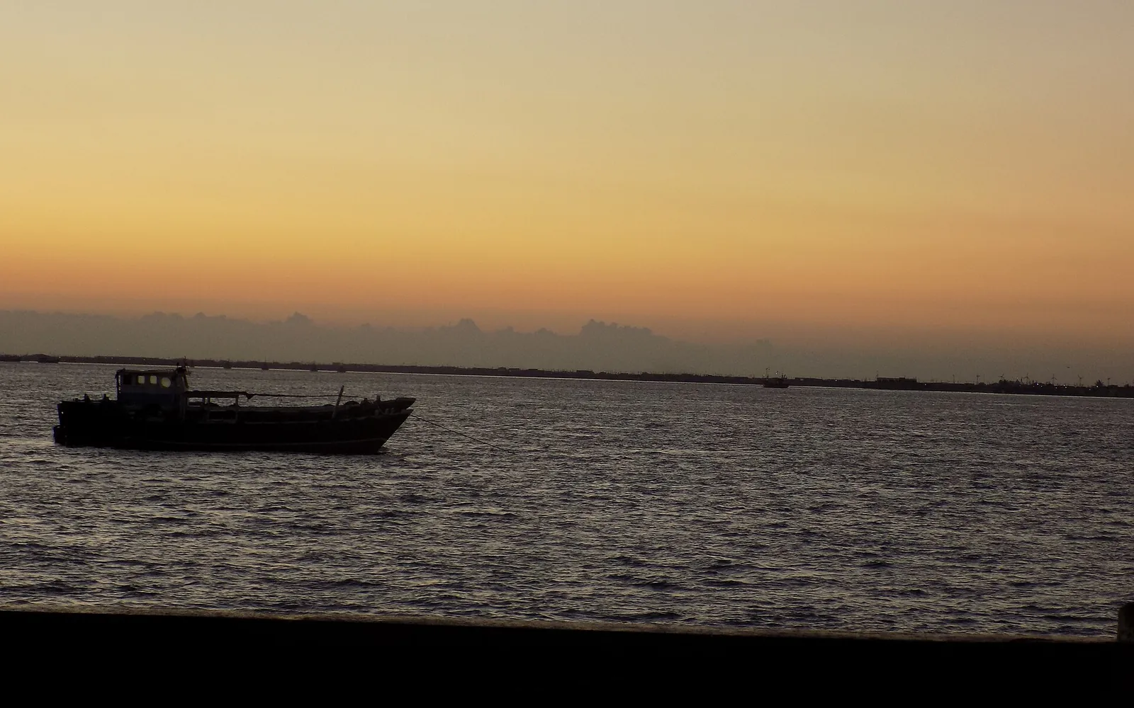 Sunset at bet dwarka