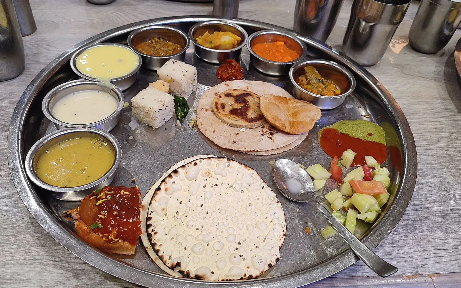 Authentic gujarati thali