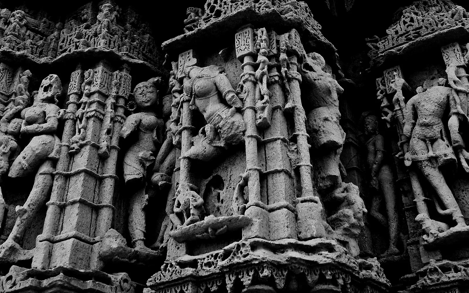 Rukmini Devi Temple Dwarka Outer Wall Sculptures