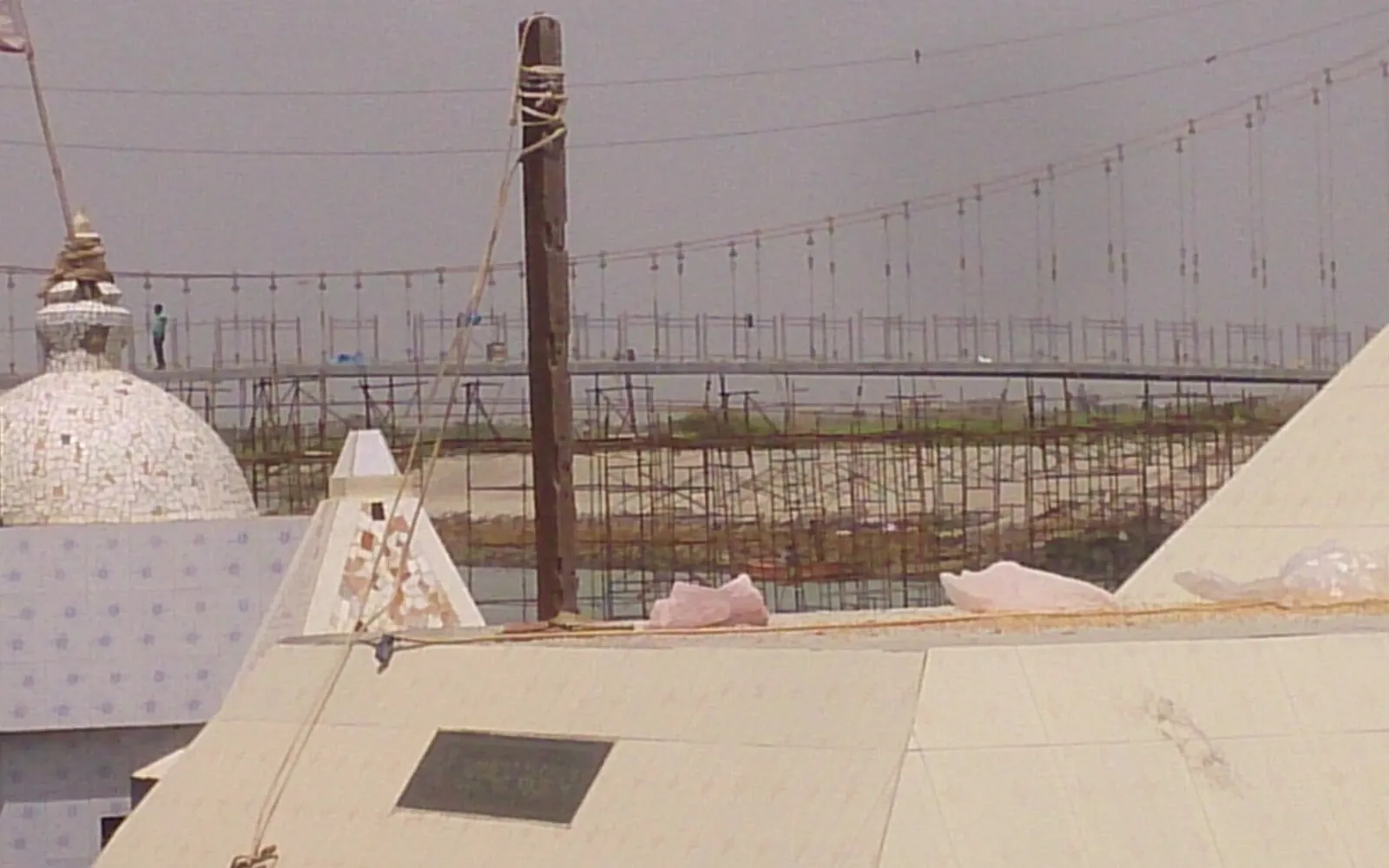 Sudama bridge (hanging bridge) gomati ghat dwarka