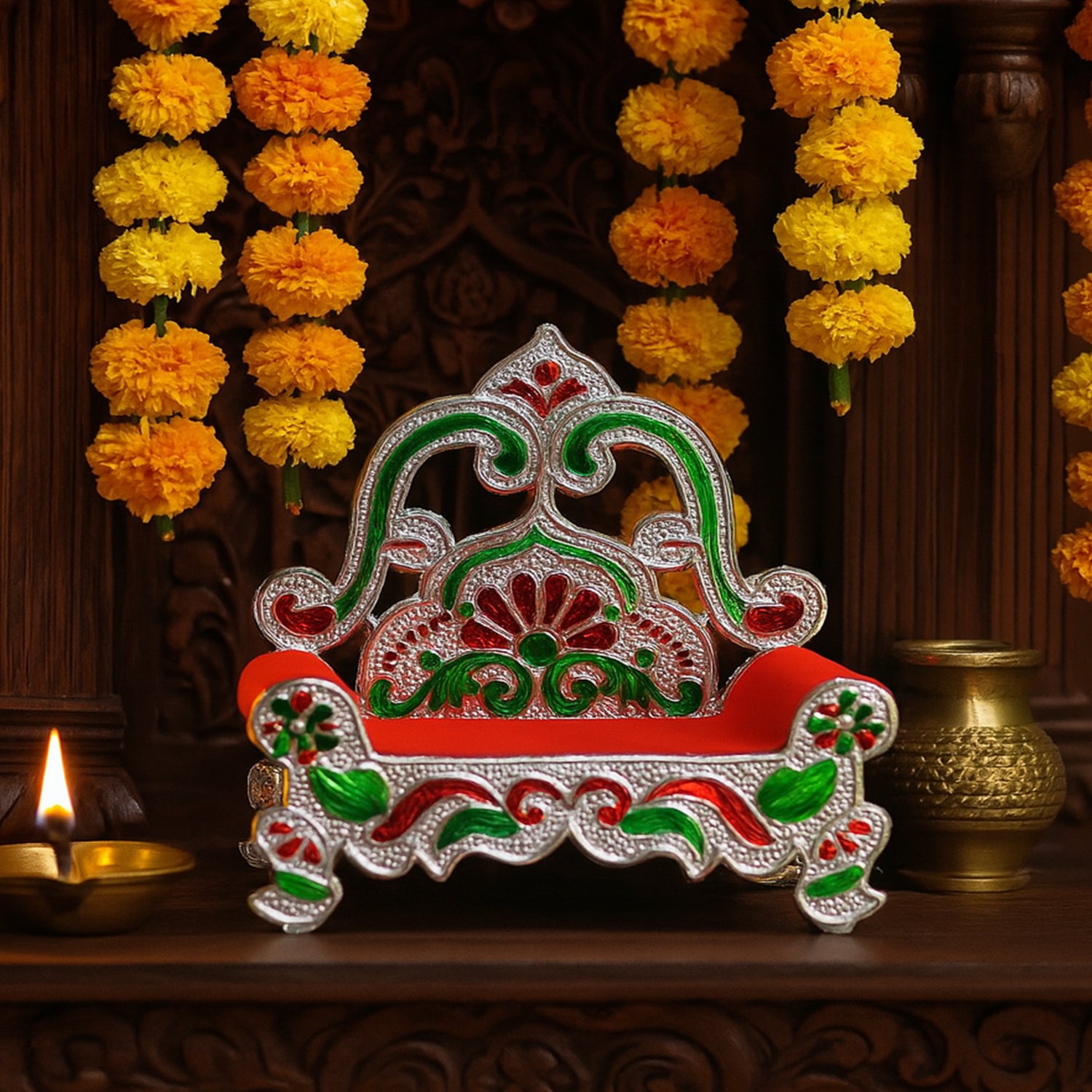 Small Decorative Singhasan for Idols